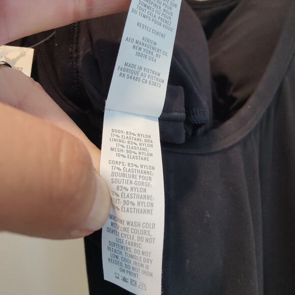 NWT Offline Aerie Sz L Real Me Xtra Black Flare Leg Jumpsuit Lounge Athleisure - Picture 8 of 9